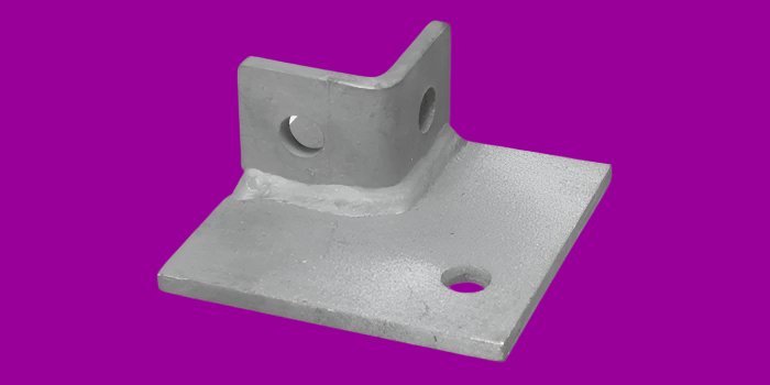 478693 SWX Post base 100x100x40; Single 41 - Corner